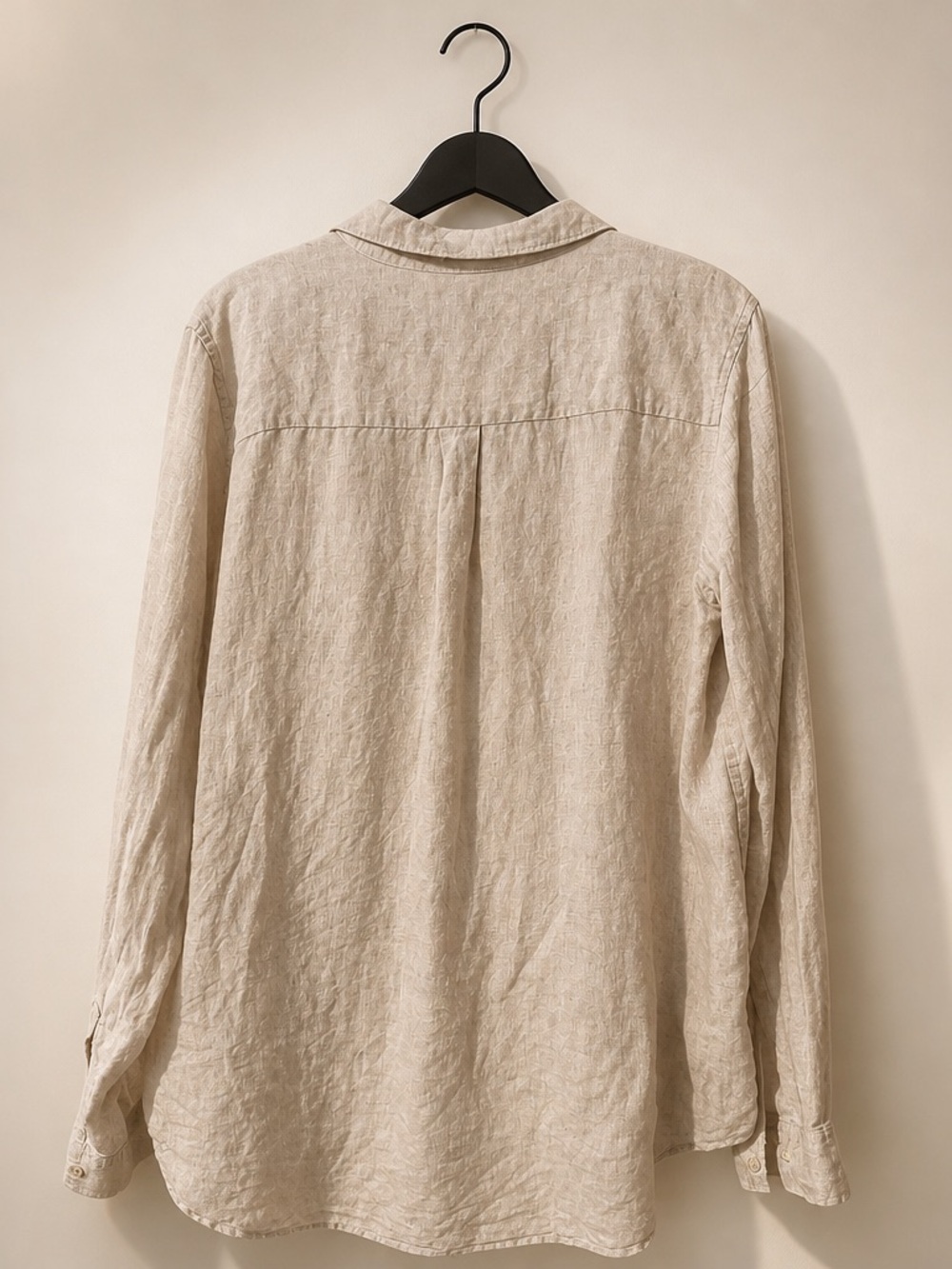 GAP women Beige Linen Button-Down shirt - Picture 2 of 4